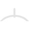 Ekena Millwork Archdale Architectural Grade PVC Gable Bracket, 96"W x 44"H x 2"D x 6"F, 11/12 Pitch GBP096X44X0206ARC00 - alternate 5
